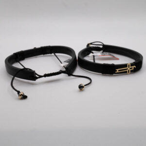 14ct. Gold and Silicone, Unisex Bracelet