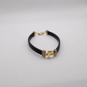 14ct. Gold and Silicone Shamballa Bracelet