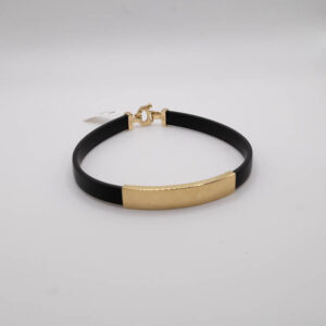 14ct. Gold and Silicone Shamballa Bracelet
