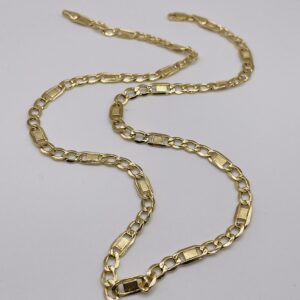 14k gold  Mariner Figaro Chain