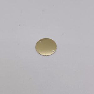 14k Gold Personalised Disc Bracelet with 4 Gold Beads - D 1.3cm