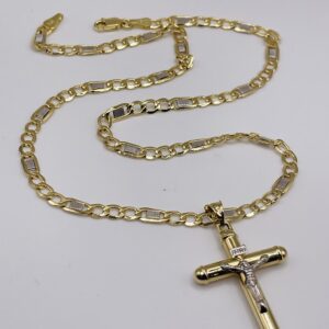 14k Gold Chain with Crucifix Pendant
