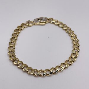 14k  gold Cuban bracelet
