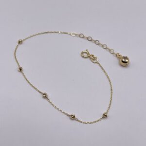 14K Gold Bead Bracelet