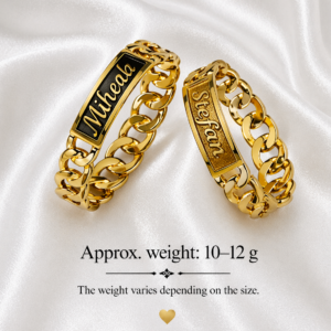 Golden Name Chain Weeding Bands