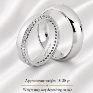 Classic White Elegant Wedding Bands