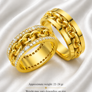 Golden Chain Elegance Weeding Bands
