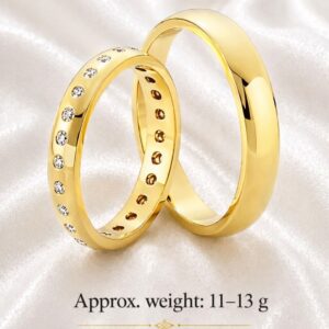 Endless Shine Gold Wedding Bands