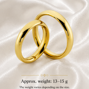 Classic Gold Love Wedding Bands