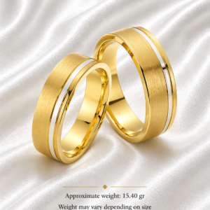 Golden Line Harmony Weeding Bands