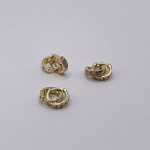 14K Gold Light Pink New-Born Earrings
