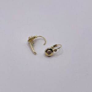 14K Gold Minimal Ball Drop Kids Earrings