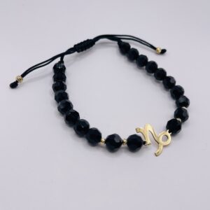 14K Gold Capricorn Shamballa Bracelet