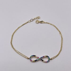 14K Gold Bracelet Infinity Glow