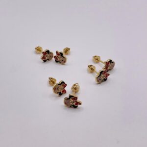 14K Gold Cartoon Kids Earrings