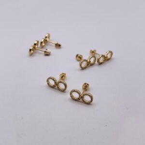 14K Gold Kids Infinity Earrings
