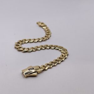 14K Gold Cuban Link Bracelet 19.5 cm