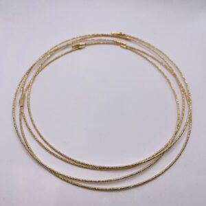 14K Gold  Semi-Flexible Necklace  40cm